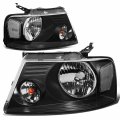 Compatible With Ford F150 Pair Of Black Housing Clear Corner Headlight Led 3rd Brake Light