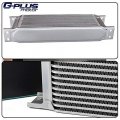 G-plus Aluminum 25 Row Engine Transmission Oil Cooler Kit Silver Compatible With N54 Twin Turbo 135 E82 335 E90 E92 E93