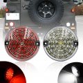 Nslumo Defender Led Rear Fog Reverse Light 95mm For Land Ro Ver 2001-2016 White Red Lamp Assembly 