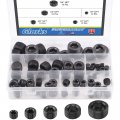 Glarks 60pcs Carbon Steel 1 8 4 3 2  Npt Pipe Plug Fitting Assortment Set Internal Hex Thread Socket Kit 