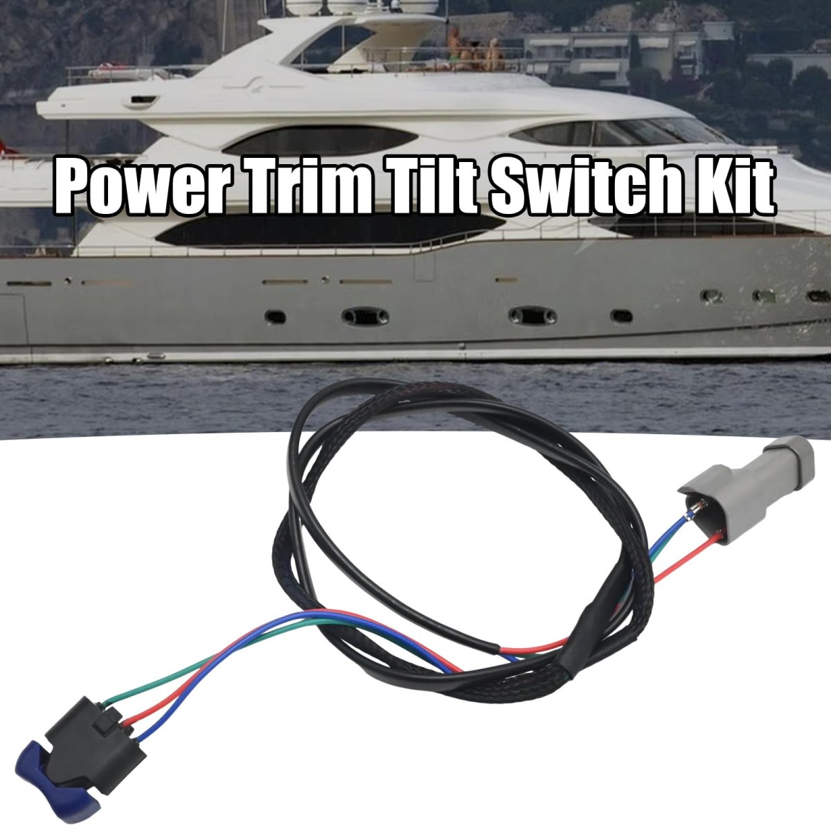 Saihisday Power Trim Tilt Switch Kit Replacement For Johnson Outboard Evinrude Top Mount Remote Control Box
