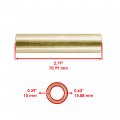 Caltric Rear A-arm Inner Pivot Shaft And Bushings Compatible With Polaris Ranger 570 Crew Fs 2020-2021