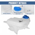 X Autohaux Coolant Radiator Reservoir Tank 4f0121403n Overflow Expansion Bottle With Cap And Sensor For Audi A6 Base 2006-2011