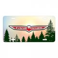 Ipick Image Made For Jeep Trailhawk Green Forrest Sillhouette Graphic Special Aluminum Metal License Plate