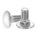 12pcs Carriage Bolts M10 X 25mm Stainless Steel 18-8 304 Round Head Square Neck Screws Bolt Screw For Fastening Accessories 