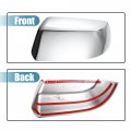 Uxcell 1 Pair Car Exterior Chrome Plated Half Mirror Covers For Chevy Tahoe Suburban Yukon 2015-2020 Cadillac Escalade
