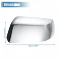 Uxcell 1 Pair Car Exterior Chrome Plated Half Mirror Covers For Chevy Tahoe Suburban Yukon 2015-2020 Cadillac Escalade