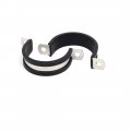 Uxcell 40mm Dia Epdm Rubber Lined U Shaped Pipe Tube Wire Clamps Clips 2pcs