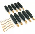 20 Diamond Coated Needle Files Handles Lapidary Tools 