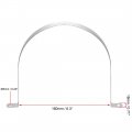 Uxcell 160mm 6 3 Rigid Pipe Strap 2 Holes Tube Straps 201 Stainless Steel Tension Clip Clamp 8pcs