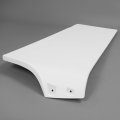 Upper Cab Fairing For 2008-2020 Freightliner Cascadia Semi Truck Replacement A2267507000 Top Wind Air Deflector Painted White