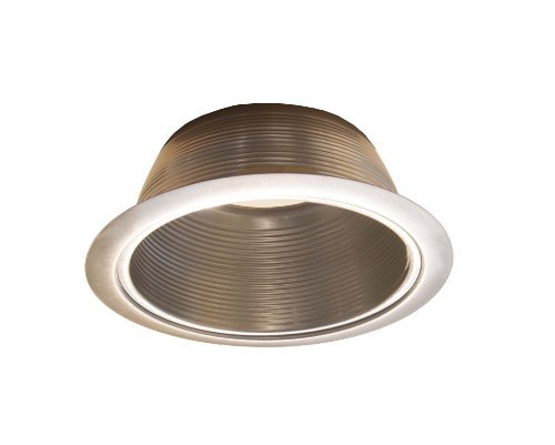 6 Satin Nickel Stepped Baffle Trim For Par30 R30 Line Voltage Recessed Light-fit Halo Juno