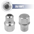 X Autohaux 35 19pt Hollow Wheel Lock Lug Nut Anti Theft Screw Removal Key For Bmw