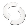 Wall Split Flange Stainless Steel Round Escutcheon Plate For 91mm Diameter Pipe 4pcs 