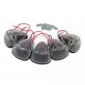 Httmt 5x Cab Marker Light Cover Lens Base Housing Compatible With 94-98 Dodge Ram 2500 3500 Clear