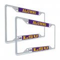 Lsu Louisiana State University Metal License Plate Frame Officially Licensed Alumni 2 Pack Universal Fit For Car Standard Size 