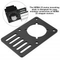 Qiilu Nema23 Stepper Motor Bracket Mount Cnc Mounting Plate Fixed 3d Printer Accessories