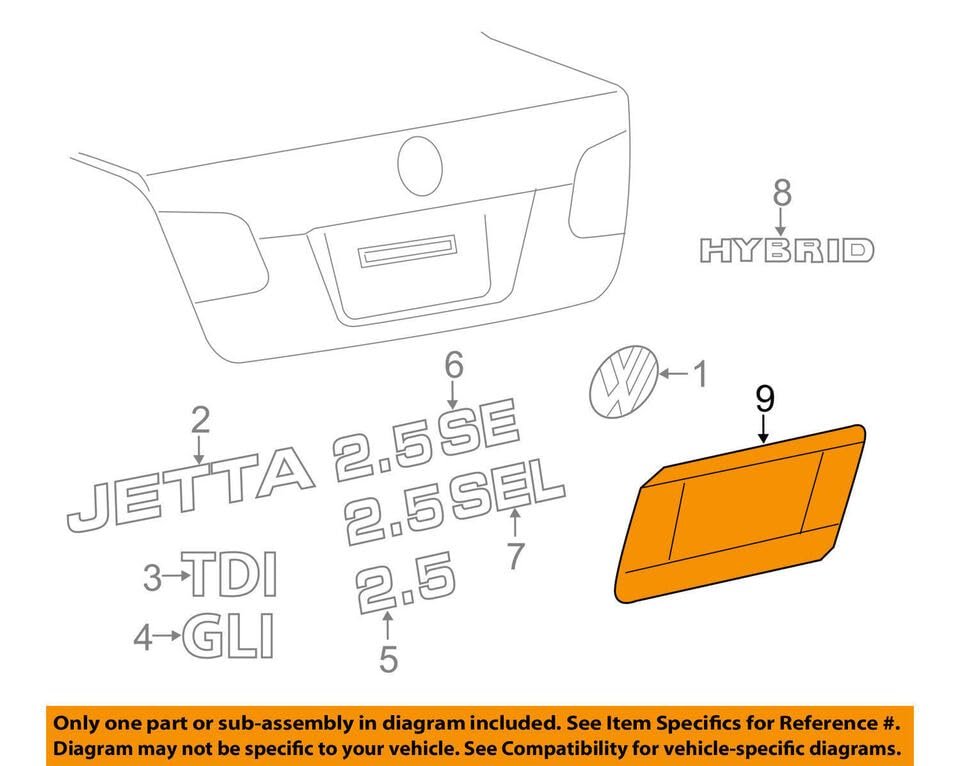 Rear License Plate Tag Mount Bracket For Vw Volkswagen Arteon 2019a 2023 A Holder Set With Bolts Relocator Adapter Tailgate