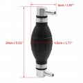 X Autohaux 8mm Black Rubber Vacuum Petrol Oil Fuel Line Pump Hand Primer Bulb For Car Boat