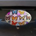 Colorful Butterflies Butterfly Design Oval Tow Trailer Hitch Cover Plug Insert