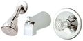 Baypointe 623205ca 1 Hand Combination Tub And Shower Faucet Chrome Finish Stainless Steel Washerless Ball Design 8 Gpm 