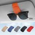 Sunglass Holder For Car Visor Sunglasses Clip Magnetic Leather Glasses Eyeglass Truck Interior Accessories Universal Woman Man 