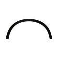 Wheel Opening Molding Rear Driver Side For Nissan Rogue 2014 2020 Plastic Primed Replaces Ni1790100 And 788614ba0a
