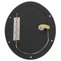 Kuafu Lockable Fuel Tank Door Compatible With Hmmwv Humvee Hummer H1 Any Model M998 M1123 M1045 Powder Coated Black