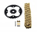Fits Honda Trx250r 250r 520-92 Gold O Ring Chain Sprocket Black 12 36