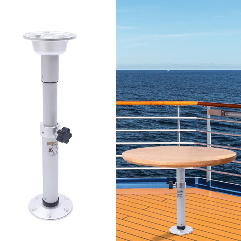Adjustable Leg Table Pedestal Stand 50-71 8 Cm 19 68-28 26 Inch Rv Marine Boat Base Detachable Legs
