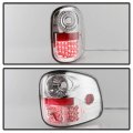 Acanii For 1997-2003 Ford F150 Pickup Flareside Chrome Housing Led Tail Lights Brake Lamps Pair Driver Passenger