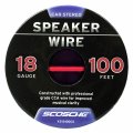 Scosche Ks18100cs 18 Gauge Cca Car Stereo Speaker Wire 100 Foot Spool Blue
