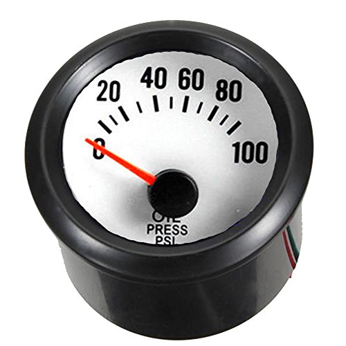 Oil Pressure Gauge 2 In 52mm Blue Led Light 12v Universal For Auto Automotive Motor Truck Boat Psi Meter Kit Pointer Cxcg18
