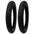 Set Of Two All-terrain Tread Tire Size 16x2 50 65-305 Fits Electric Bikes E-bikes Kids Small Bmx And Scooters 12 Rims 