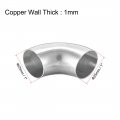 Uxcell 304 Stainless Steel Pipe Fitting Long Radius 90 Degree Elbow Butt-weld 1-inch Od 1mm Thick