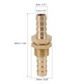 8mm Brass Hose Barb Fitting Connector Coupler For Joiner Air Water Fuel Pipe