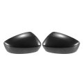 1 Pair Car Rear View Driver Passenger Side Mirror Cover Cap Overlay Black Carbon Fiber Pattern For Mazda 3 Axela 2014-2019 