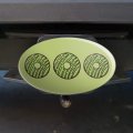 Mint Chocolate Chip Donut Yummy Green Oval Tow Trailer Hitch Cover Plug Insert