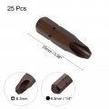 Uxcell 25 Pcs 1 4 6 3mm Hex Shank Magnetic Ph3 Phillips Screwdriver Bits