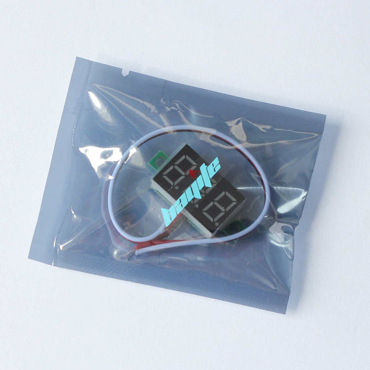 Bayite 3 Wires 0 36 Dc Digital Voltmeter Gauge Red Led Display Panel Volt Meter 30v Pack Of 5
