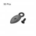Frame Turn Button 7 8 Metal Flat With Screws For Hanging Pictures Photos Drawings And Posters 50 Pcs Black