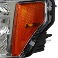 Fo2502287 Oe Style Driver Left Side Chrome Housing Headlight Lamp Compatible With Ford F150 09-14