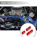 X Autohaux 1 Set 8mm Car Engine Spark Plug Wire Separator Looms Divider Organizer Clamp Plastic Red