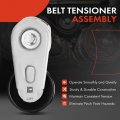 A-premium Belt Tensioner Assembly With Pulley Compatible Ford F-250 Super Duty F-350 F-450 F-550 2008-2010 6 4l Replace