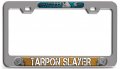 Tarpon Slayer Fishing Ch 3d Metal License Plate Frame Auto Suv Truck Tag Holder K69 