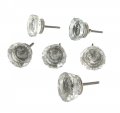 Dritz Home 47002a Glass Faceted Knob Clear 6-piece 