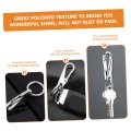 Totority 3pcs Key Chain Ring Hook Holder Fob Buckles Swivelchain Rings Spring Snap Hooks Birthday Party Gift For Men Stainless
