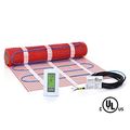 10 Sqft Mat Kit 120v Electric Radiant Floor Heat Heating System W Aube Programmable Sensing Thermostat 