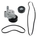 Drive Belt Tensioner Pulley Kit For Cadillac Escalade 2009 2014 Chevy Avalanche Colorado Express Silverado Suburban Tahoe And 