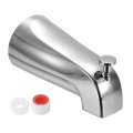 Slip On Diverter Tub Spout Zinc Alloy Bath Bathtub Faucet With Pull-up Plastic Reducer Joint For 1 2 Inch Water Bathroom 